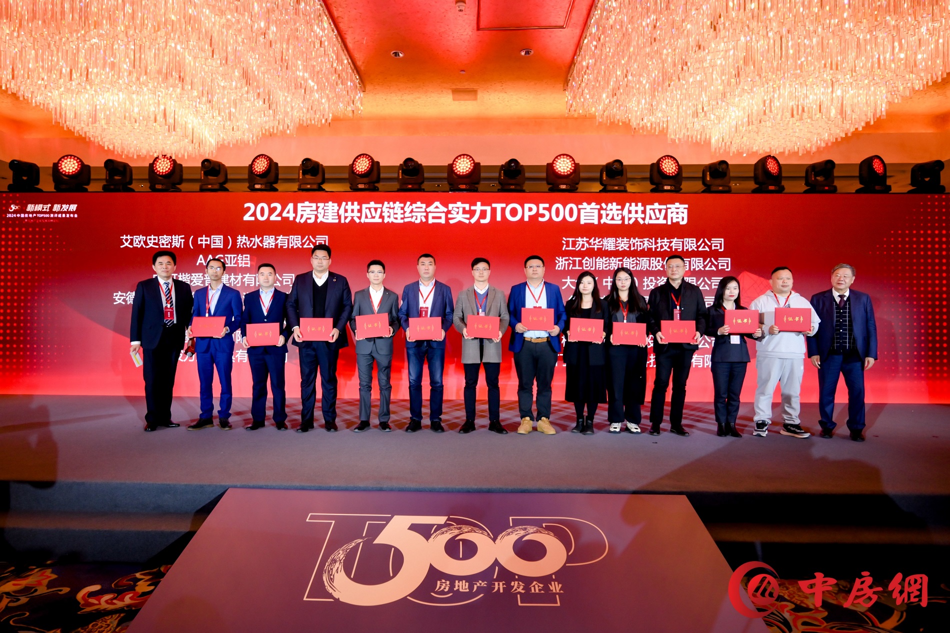 超低能耗項目配套品牌第一！2024房地產(chǎn)TOP500測評成果發(fā)布，創(chuàng)能股份榮獲三大獎項！